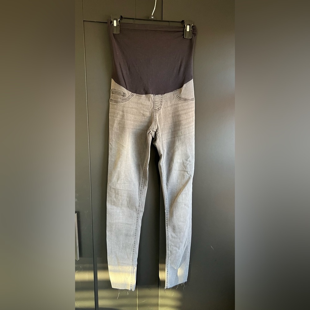 Indigo Blue Gray Denim Maternity Jeans size Small